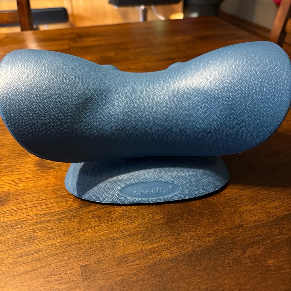 Restcloud P. Health Neck & Shoulder Relaxer Stretcher Blue Cervical Traction - Picture 2 of 4